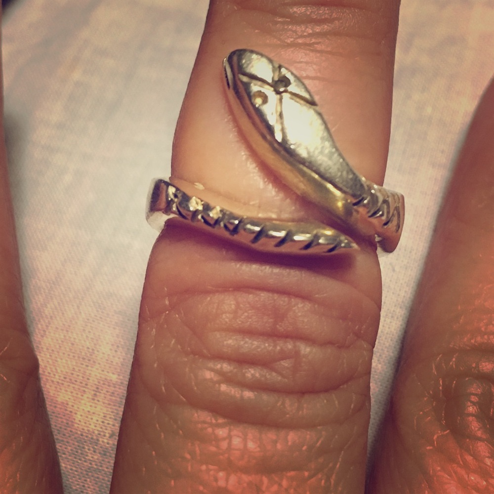 Sterling Silver snake ring, Mexico 925